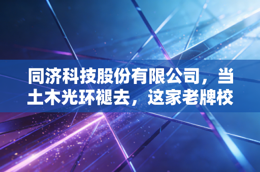 同济科技股份有限公司，当土木光环褪去，这家老牌校办企业靠什么穿越周期？