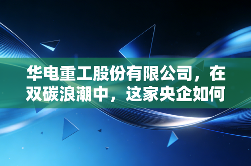华电重工股份有限公司,在双碳浪潮中,这家央企如何重塑未来?