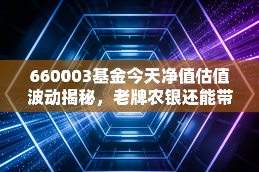 660003基金今天净值估值波动揭秘，老牌农银还能带我们飞多远？