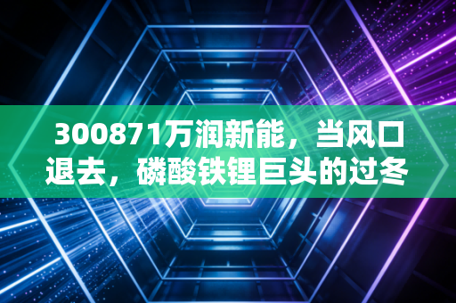 300871万润新能，当风口退去，磷酸铁锂巨头的过冬实录与未来博弈