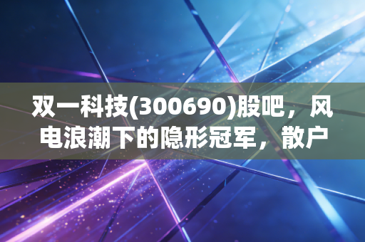 双一科技(300690)股吧，风电浪潮下的隐形冠军，散户眼中的爱恨情仇与未来博弈