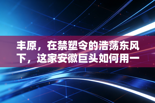 丰原，在禁塑令的浩荡东风下，这家安徽巨头如何用一粒玉米颠覆我们的未来？