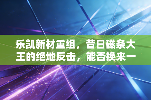 乐凯新材重组,昔日磁条大王的绝地反击,能否换来一张通往未来的船票?