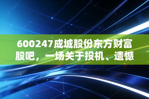 600247成城股份东方财富股吧,一场关于投机、遗憾与散户生存法则的深度复盘