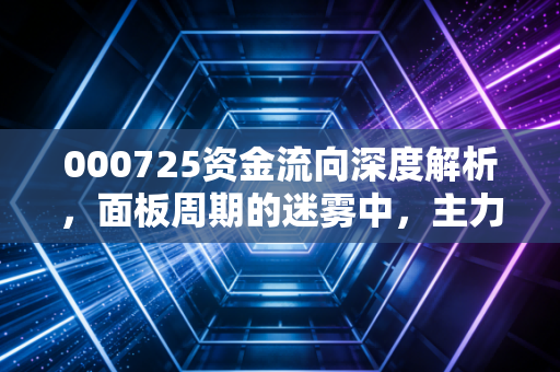 000725资金流向深度解析，面板周期的迷雾中，主力资金在下一盘什么大棋？