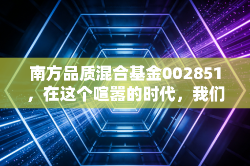南方品质混合基金002851，在这个喧嚣的时代，我们是否还需要一份慢工出细活的坚守？