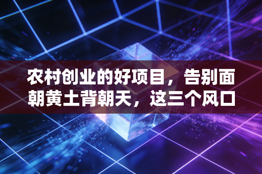 农村创业的好项目，告别面朝黄土背朝天，这三个风口正在重塑乡村财富逻辑