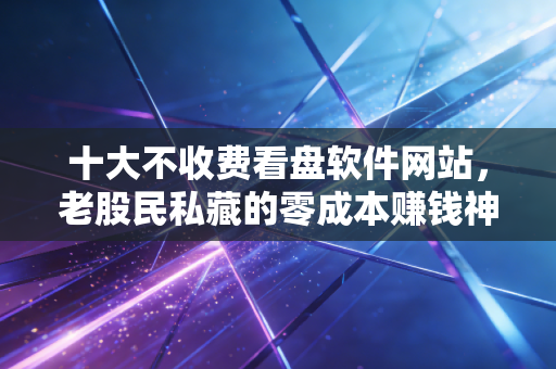 十大不收费看盘软件网站,老股民私藏的零成本赚钱神器,小白必看!
