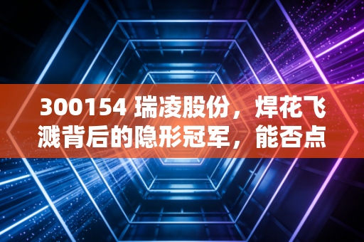 300154 瑞凌股份，焊花飞溅背后的隐形冠军，能否点燃智能制造的新引擎？
