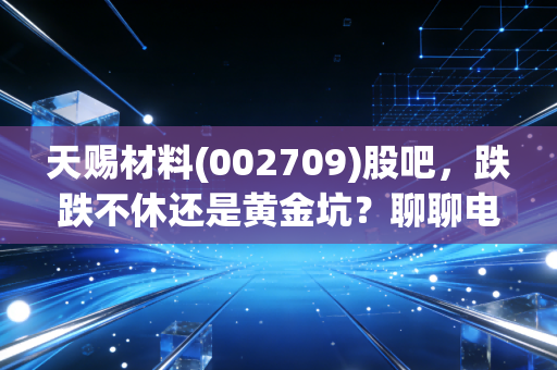 天赐材料(002709)股吧，跌跌不休还是黄金坑？聊聊电解液老大的那些事儿