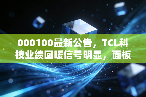000100最新公告，TCL科技业绩回暖信号明显，面板周期的春天真的来了吗？
