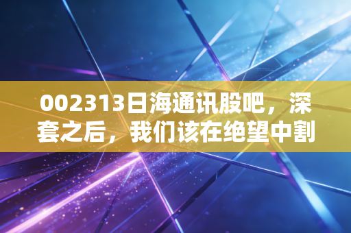 002313日海通讯股吧，深套之后，我们该在绝望中割肉，还是在黎明前死守？