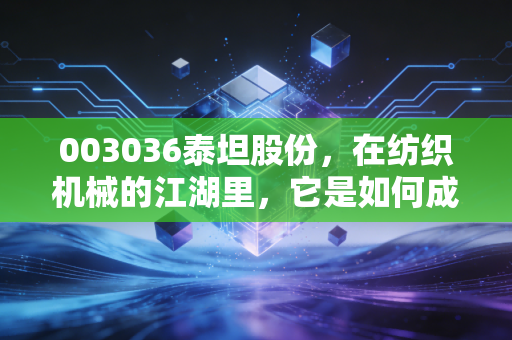 003036泰坦股份，在纺织机械的江湖里，它是如何成为隐形冠军的？