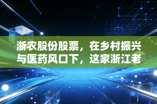 浙农股份股票，在乡村振兴与医药风口下，这家浙江老字号还能打吗？