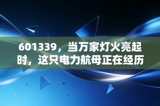 601339，当万家灯火亮起时，这只电力航母正在经历怎样的蜕变？
