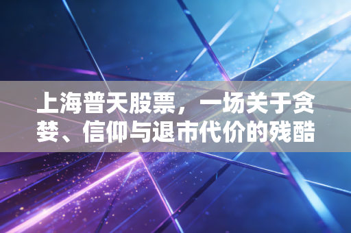 上海普天股票，一场关于贪婪、信仰与退市代价的残酷财经课