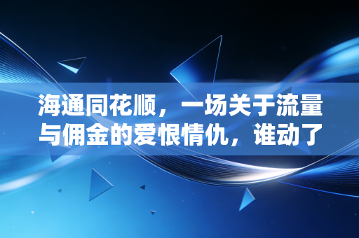 海通同花顺,一场关于流量与佣金的爱恨情仇,谁动了谁的奶酪?