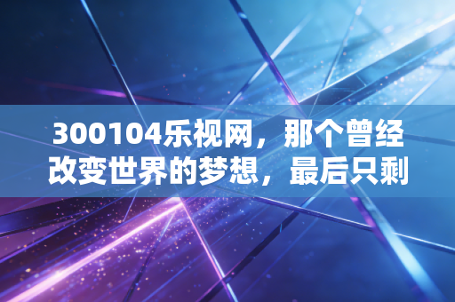 300104乐视网,那个曾经改变世界的梦想,最后只剩下一地鸡毛与深刻教训