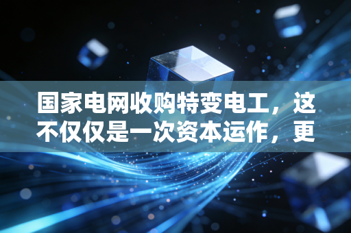 国家电网收购特变电工，这不仅仅是一次资本运作，更是国家能源安全的落子