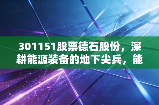 301151股票德石股份，深耕能源装备的地下尖兵，能否在油价波动中突围？