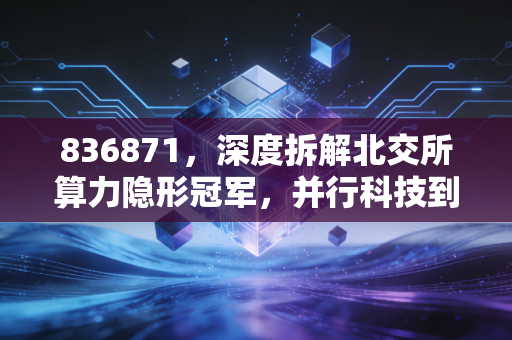 836871，深度拆解北交所算力隐形冠军，并行科技到底是不是AI时代的卖铲人？