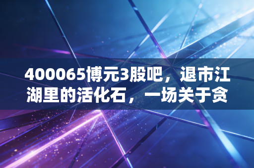 400065博元3股吧，退市江湖里的活化石，一场关于贪婪与遗忘的漫长告别