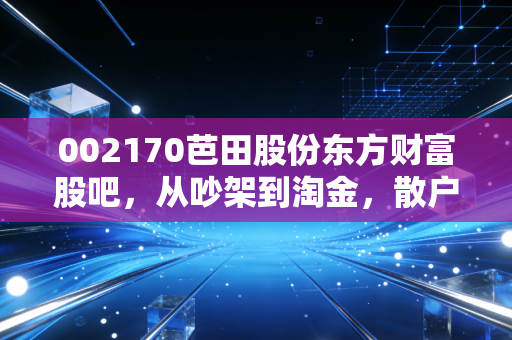 002170芭田股份东方财富股吧，从吵架到淘金，散户情绪的真实写照