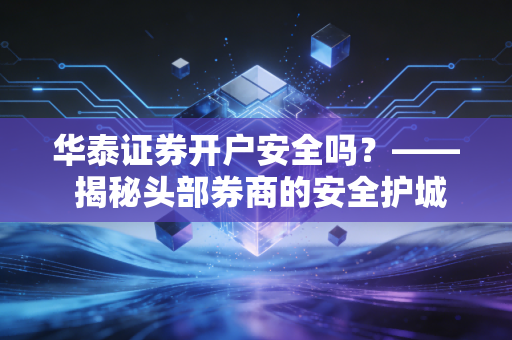 华泰证券开户安全吗？—— 揭秘头部券商的安全护城河与老股民的真实体验
