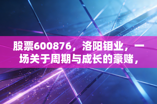 股票600876，洛阳钼业，一场关于周期与成长的豪赌，普通人该如何看懂？
