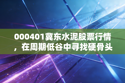 000401冀东水泥股票行情，在周期低谷中寻找硬骨头，这只华北水泥龙头还值得持有吗？