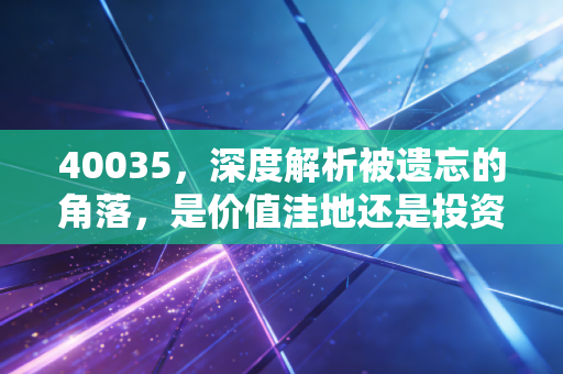 40035，深度解析被遗忘的角落，是价值洼地还是投资陷阱？