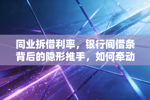 同业拆借利率，银行间借条背后的隐形推手，如何牵动你我的钱袋子？