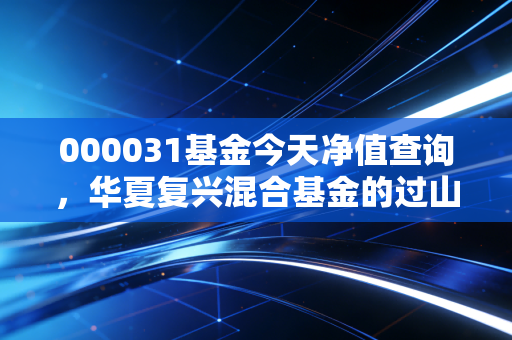 000031基金今天净值查询,华夏复兴混合基金的过山车人生,我们该如何拿住?