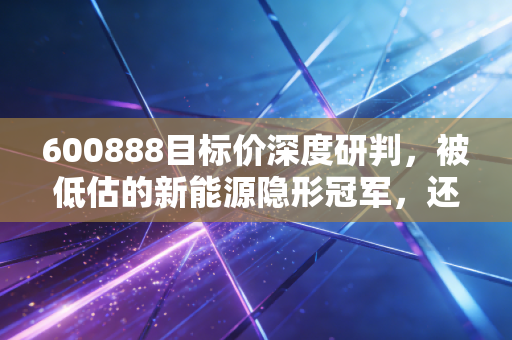 600888目标价深度研判，被低估的新能源隐形冠军，还能涨多少？
