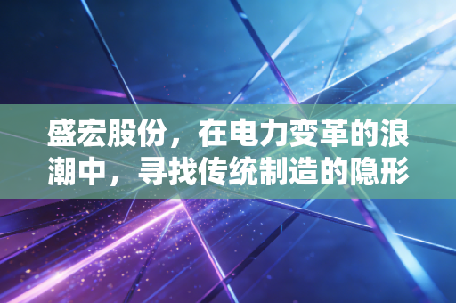 盛宏股份，在电力变革的浪潮中，寻找传统制造的隐形冠军之路