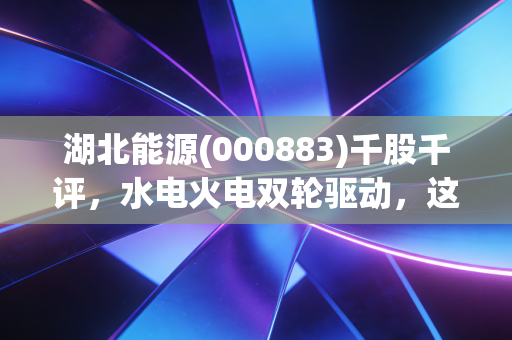 湖北能源(000883)千股千评，水电火电双轮驱动，这只压舱石能否穿越周期？