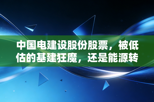 中国电建设股份股票，被低估的基建狂魔，还是能源转型的隐形巨头？
