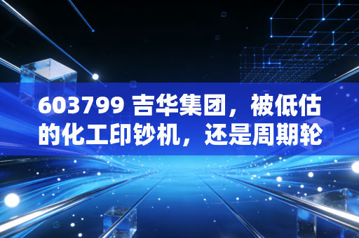 603799 吉华集团，被低估的化工印钞机，还是周期轮回里的过气网红？