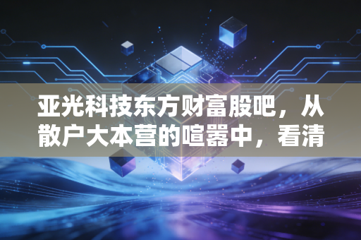 亚光科技东方财富股吧，从散户大本营的喧嚣中，看清军工电子的真实底色