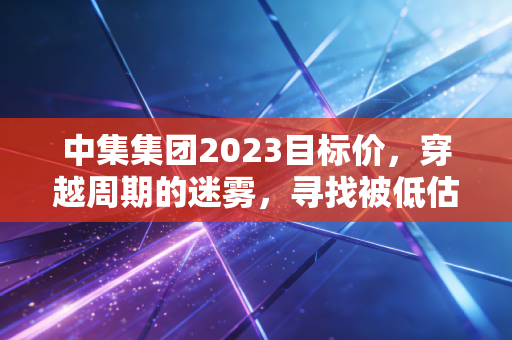 中集集团2023目标价，穿越周期的迷雾，寻找被低估的制造巨轮