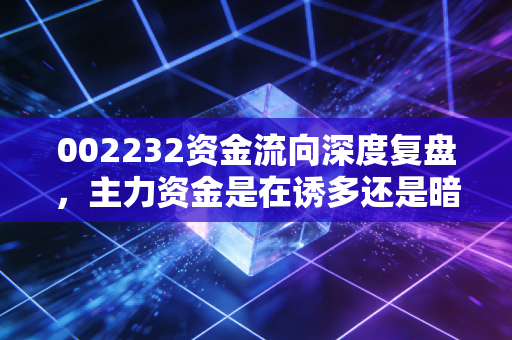 002232资金流向深度复盘，主力资金是在诱多还是暗度陈仓？一位财经老兵的肺腑之言