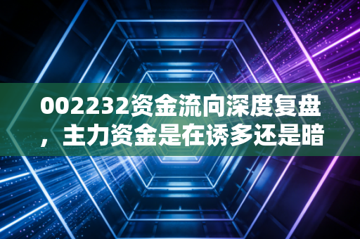 002232资金流向深度复盘，主力资金是在诱多还是暗度陈仓？一位财经老兵的肺腑之言
