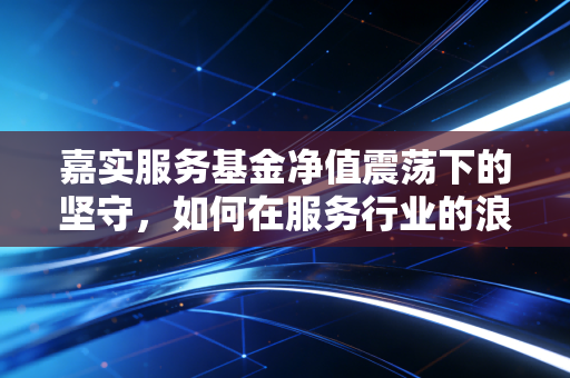 嘉实服务基金净值震荡下的坚守，如何在服务行业的浪潮中寻找定力？