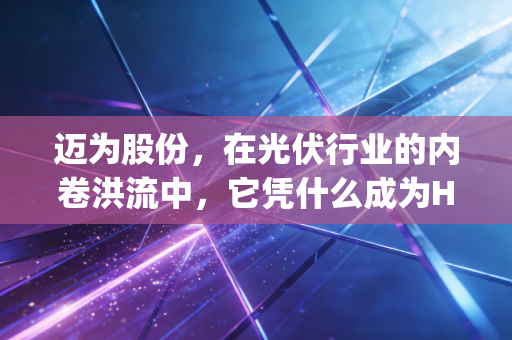 迈为股份,在光伏行业的内卷洪流中,它凭什么成为HJT技术的孤独守望者?