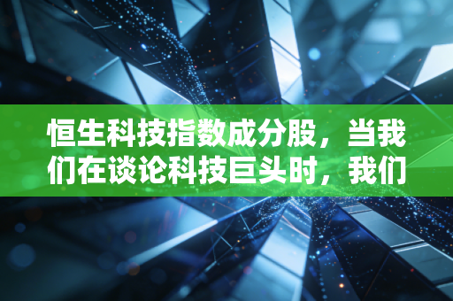 恒生科技指数成分股，当我们在谈论科技巨头时，我们究竟在投资怎样的未来？