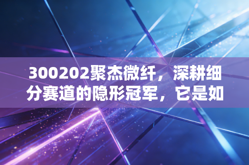 300202聚杰微纤，深耕细分赛道的隐形冠军，它是如何从一块抹布做到极致的？