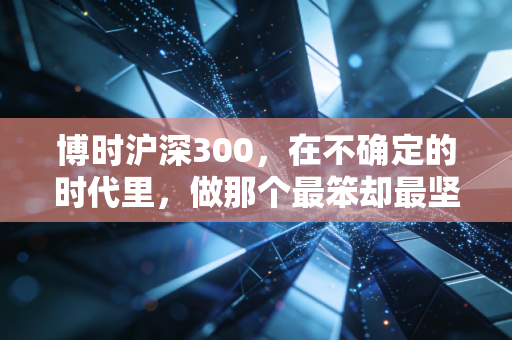 博时沪深300，在不确定的时代里，做那个最笨却最坚定的长期主义者