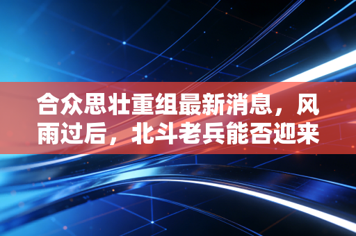 合众思壮重组最新消息，风雨过后，北斗老兵能否迎来涅槃重生？