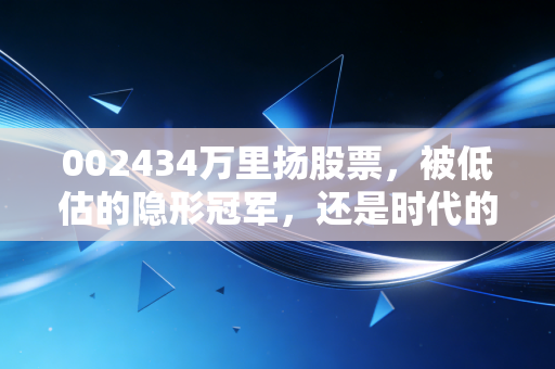 002434万里扬股票，被低估的隐形冠军，还是时代的弃儿？深度剖析与投资思考