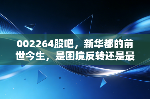 002264股吧，新华都的前世今生，是困境反转还是最后的挣扎？